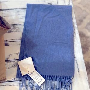 Ladies blue Cashmere scarf Belle France New with tags